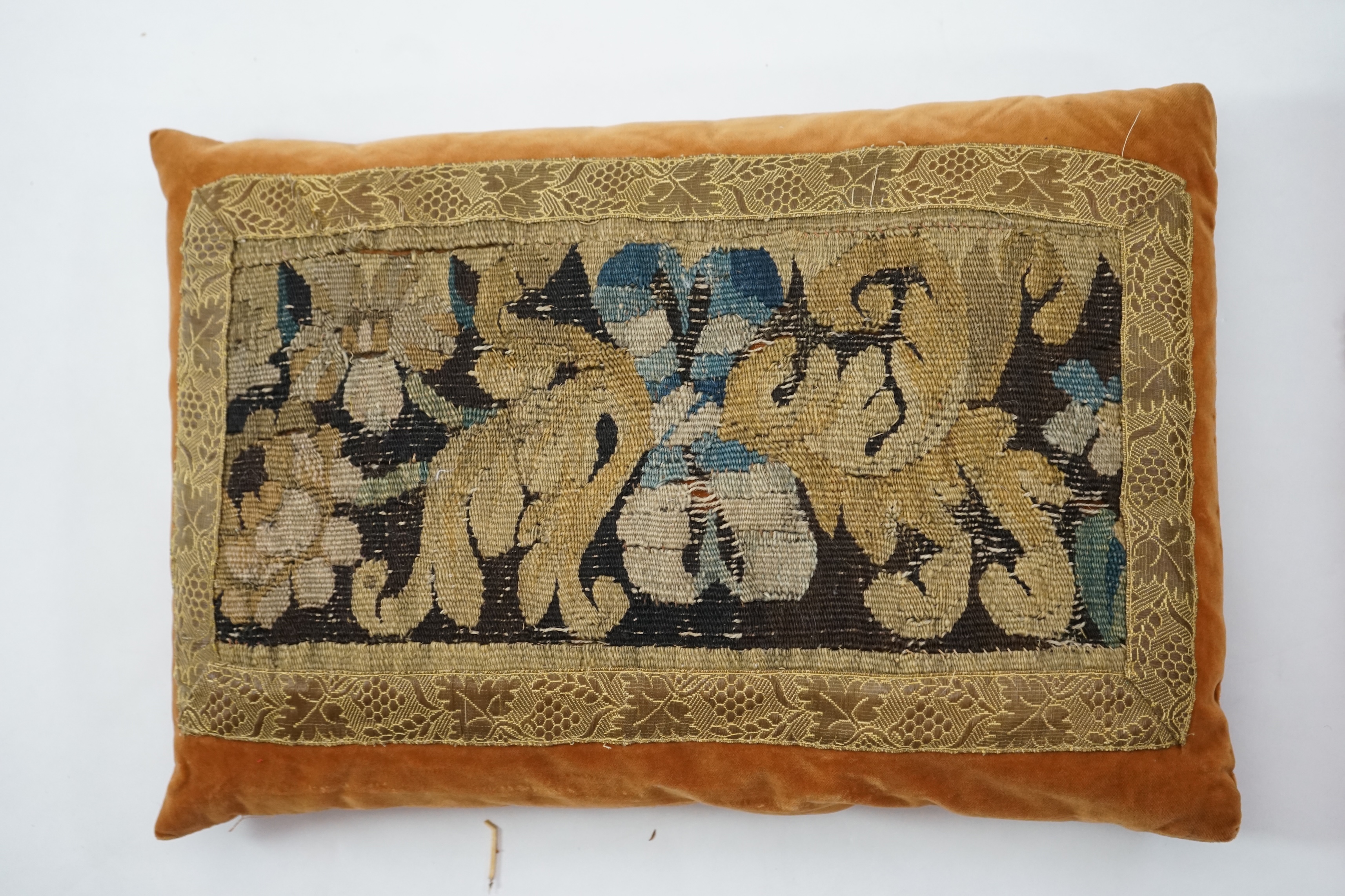 Four various fragments from the 18th and 19th century made into cushions